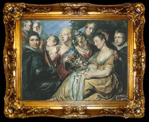 framed  Peter Paul Rubens The Artist with the Van Noort Family (MK01), ta009-2
